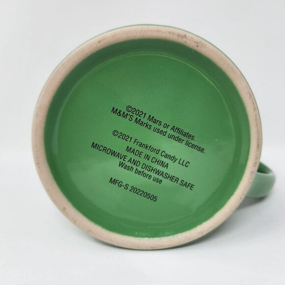 M&Ms Green Character Ceramic Mug "Eat Your Heart Out Darling" 2021 Frankford Can - Picture 5 of 8